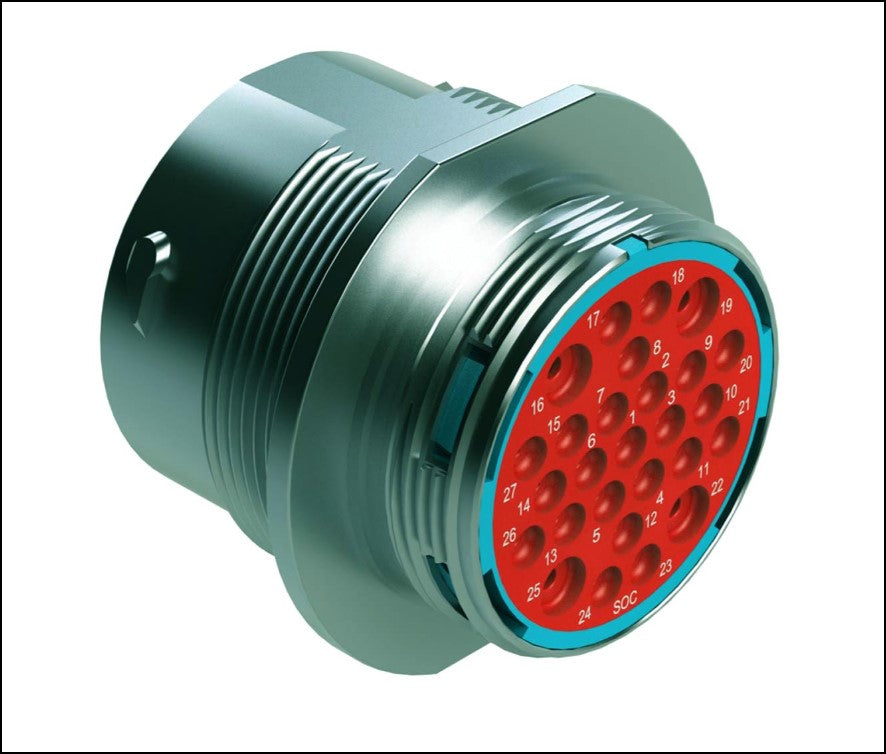 DM-24-27M/F - DM Series Metal Bulkhead Connector Kit, 27 Circuit