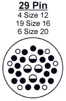 DM-24-29M/F - DM Series Metal Bulkhead Connector Kit, 29 Circuit