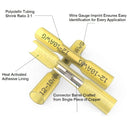 SWP-T823 - Butt-Splice, 12-10 AWG, Yellow, Heat Shrink, Adhesive Lined, Sealed